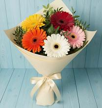 Букет цветов из:  Герберы #REPLACE_PRED# Асекеево