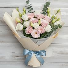 Букет цветов из:  Лизиантусы в Асекеево