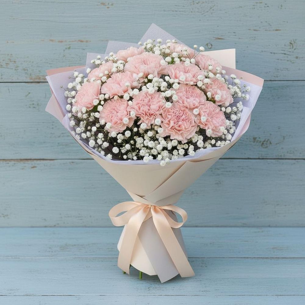 Букет цветов из: Гвоздики в Асекеево