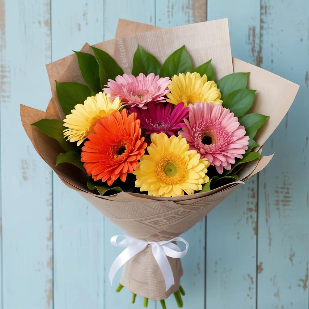 Букет цветов из: Герберы в Асекеево