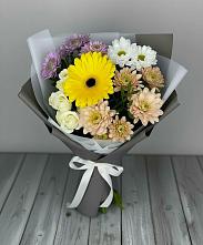 Букет цветов из:  Розы, Герберы и Хризантемы #REPLACE_PRED# Асекеево