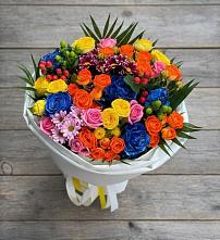 Букет цветов из:  Розы и Хризантемы в Асекеево