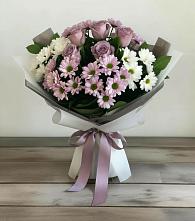 Букет цветов из:  Хризантемы и Розы #REPLACE_PRED# Асекеево