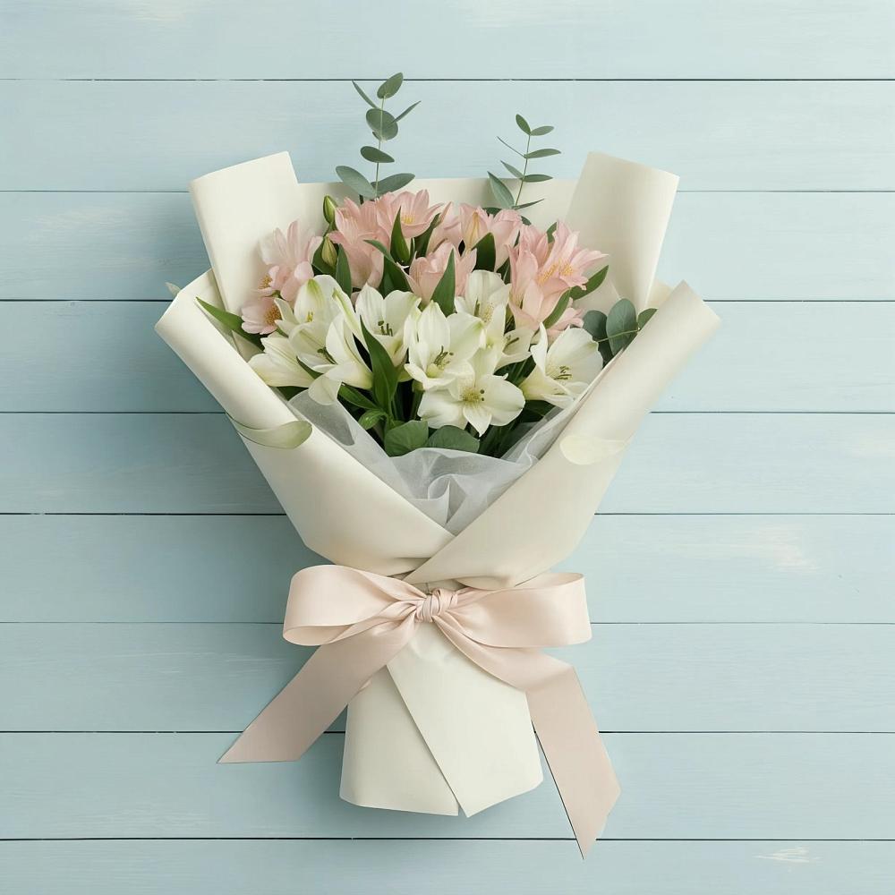 Букет цветов из: Альстромерии в Асекеево