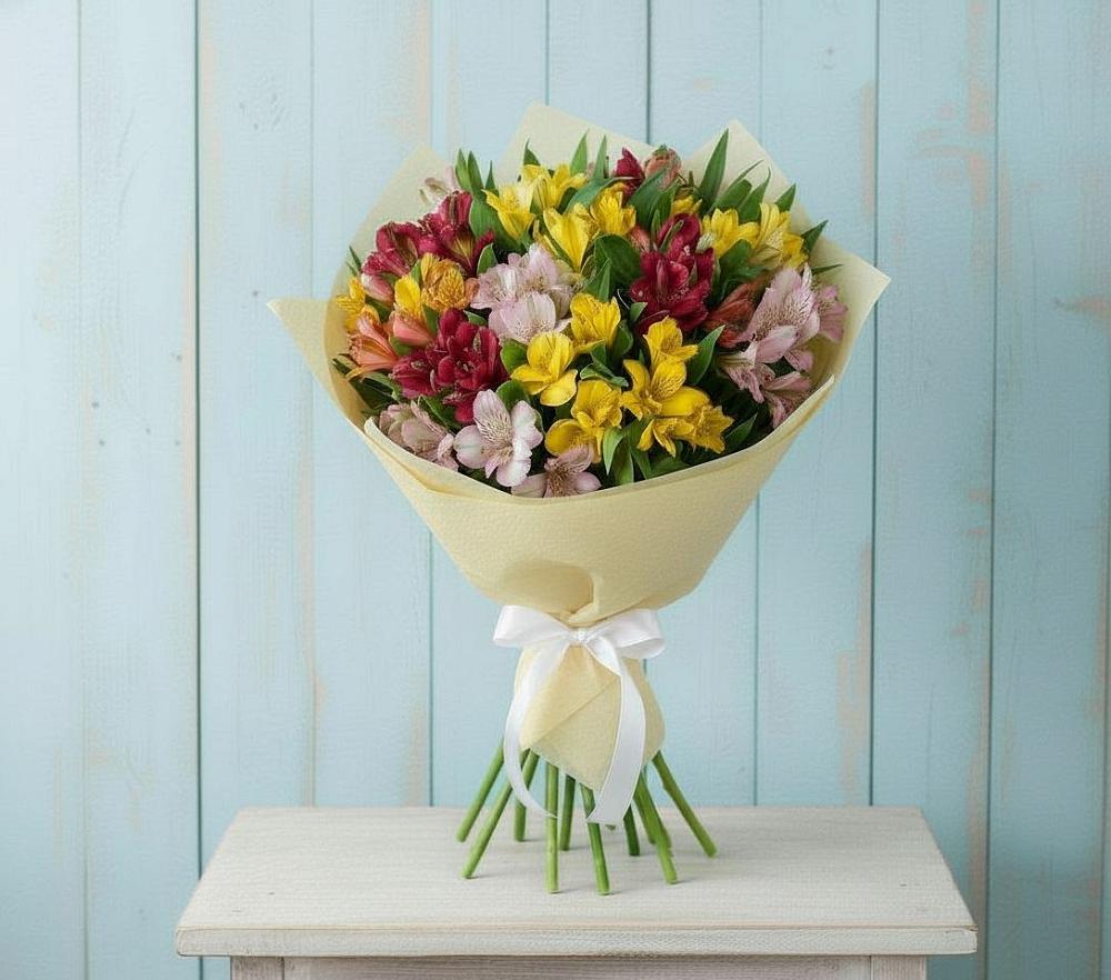 Букет цветов из: Альстромерии в Асекеево